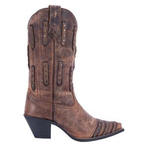 LAREDO WOMEN'S 7 WHISKEY SOUR STUDDED WESTERN BOOTS